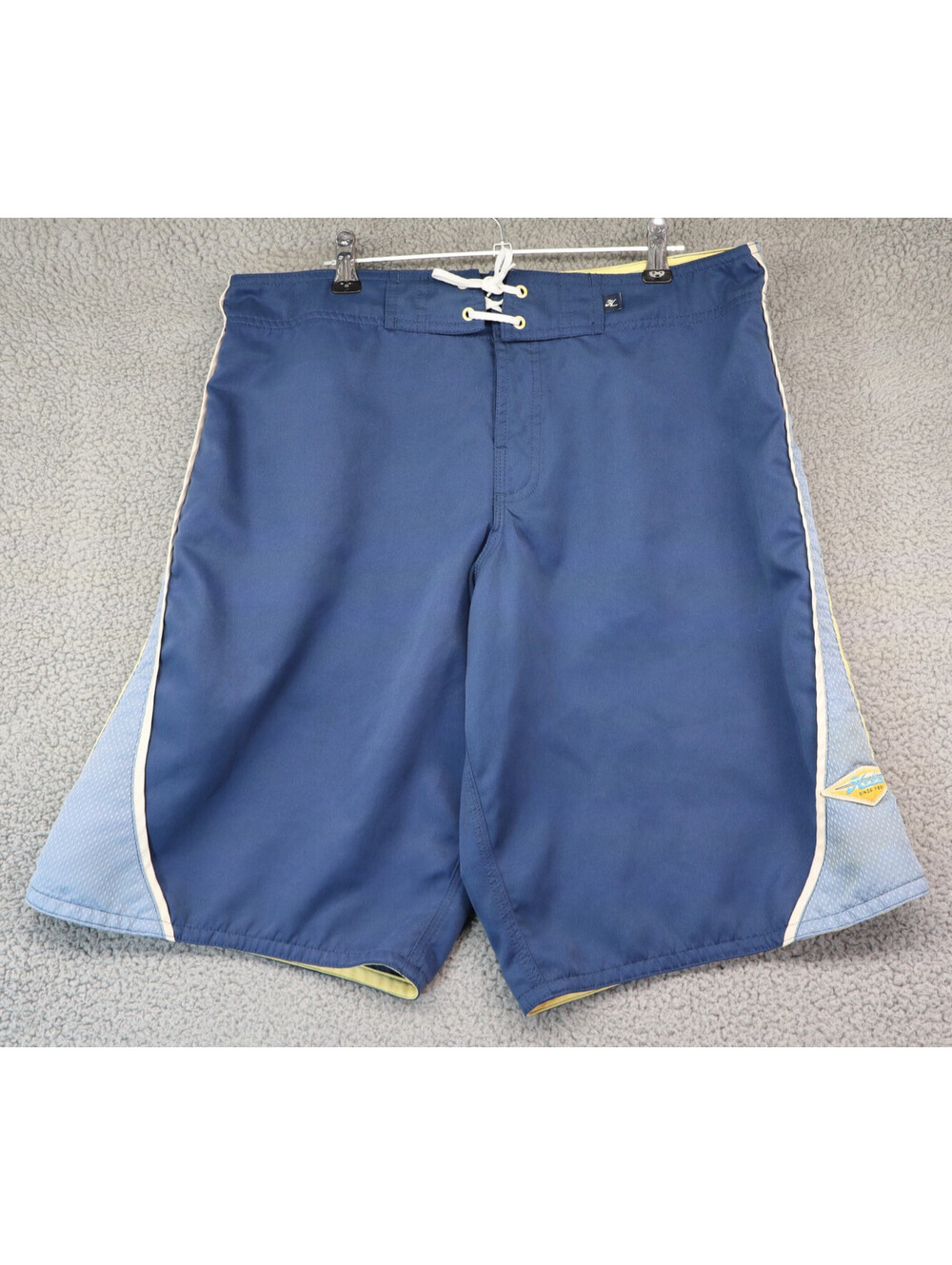 Hobie Swim Shorts Men Large Nylon Surf Trunks 34W Blue
